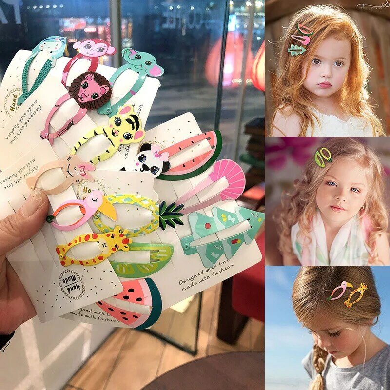 Pince à cheveux en forme de Fruit de dessin animé pour filles, Kawaii, pince à cheveux, épingle, Barrettes, accessoires pour enfants, offre spéciale
