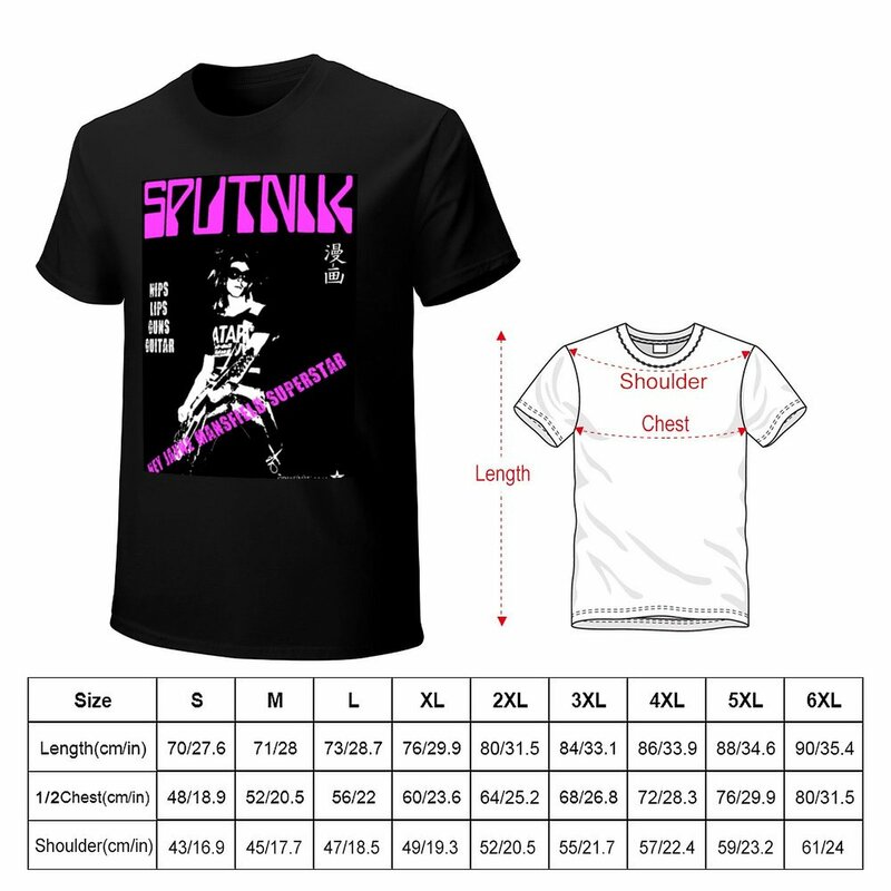 Футболка Sigue Sputnik для мальчиков футболки летний топ аниме новая версия футболки мужские футболки
