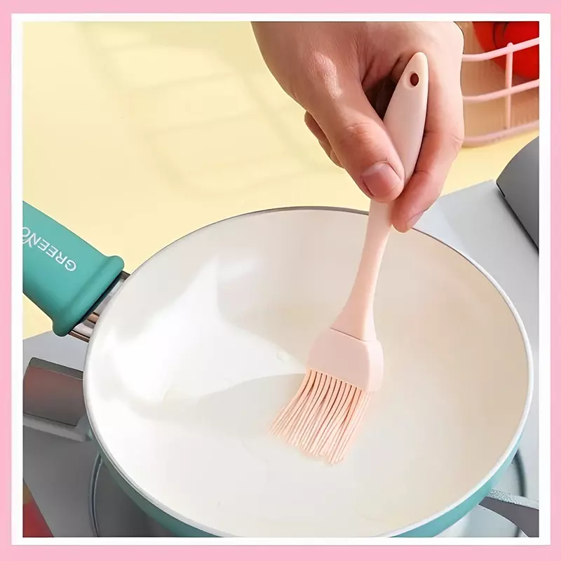 Food Grade Silicone Oil Brush BBQ Barbecue Brush Kitchen Pancake Silicone Brush Small Sauce Brush Non-linting Baking Tools