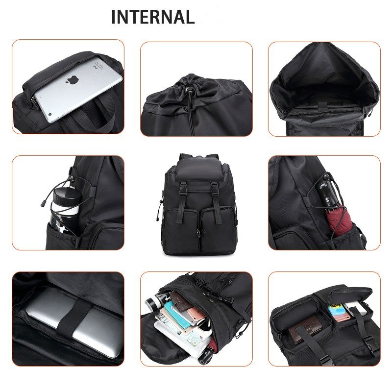 남성용 배낭 레저 여행 컴퓨터 배낭, 간단한 한국어 버전, 고등학생 패션 트렌드 가방, 신제품