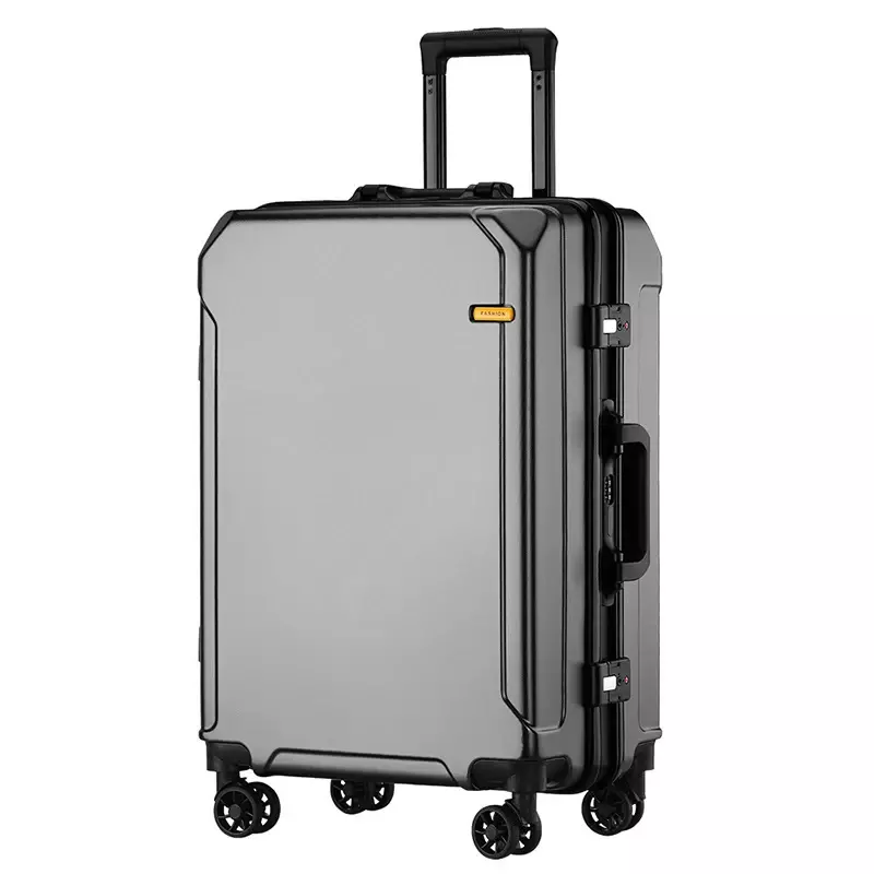 Shark Kangaroo-maleta con marco de aluminio para hombre y mujer, maleta con ruedas universales de 20 ", maleta con contraseña, venta al por mayor, 24"