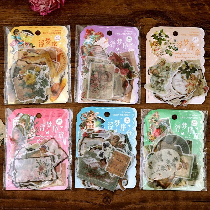 6Packs/Lot Voorwoord Bij Zwevende Droomserie Markeringen Fotoalbum Decoratie Papier Maskerende Washi Sticker