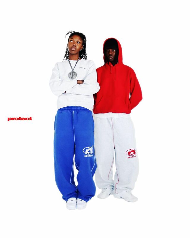 Hip Hop Letter Casual Fashion 2024 New PROTECT Embroidery Sweatpants Men Women High Waisted Joggers Y2K Drawstring Cargo Pants