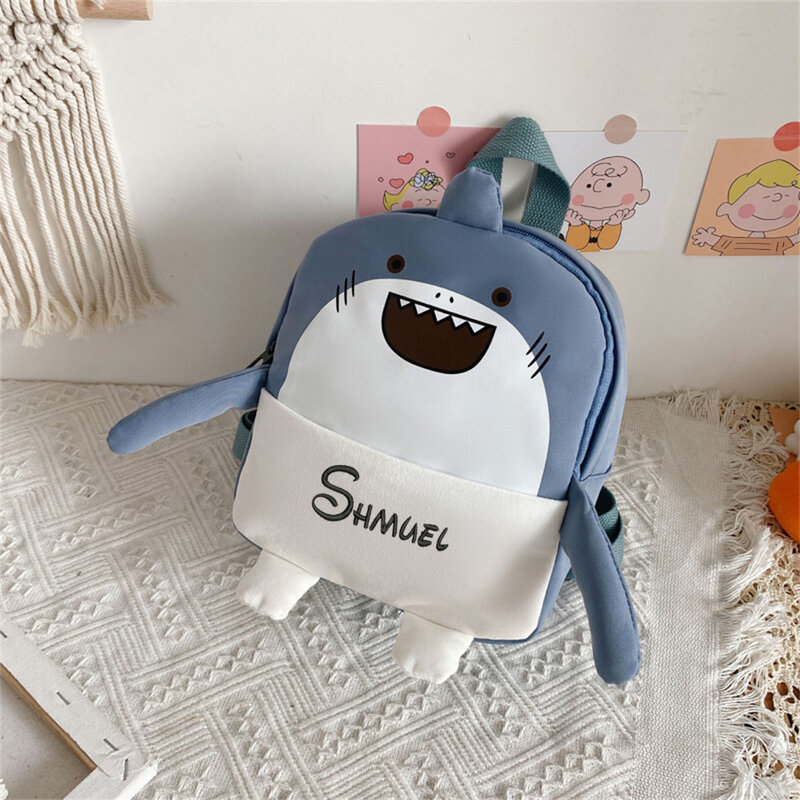 Embroidered 3-5 Year Old Cute Children's Backpacks Custom Personalized Nylon Backpacks Kids Cartoon Kindergarten Schoolbags