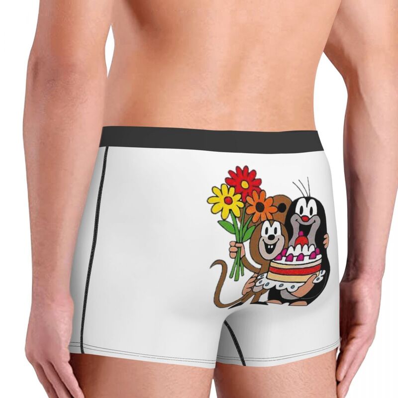 Krtek celana Boxer Man'scosy Little maurwurf, celana dalam motif 3D, hadiah ulang tahun Kualitas Terbaik sangat berpori