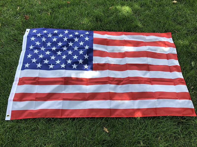 Drapeau du ciel imprimé en polyester double face, étoiles et rayures, États-Unis, États-Unis, États-Unis, États-Unis, drapeau américain, haute qualité, 90x150cm