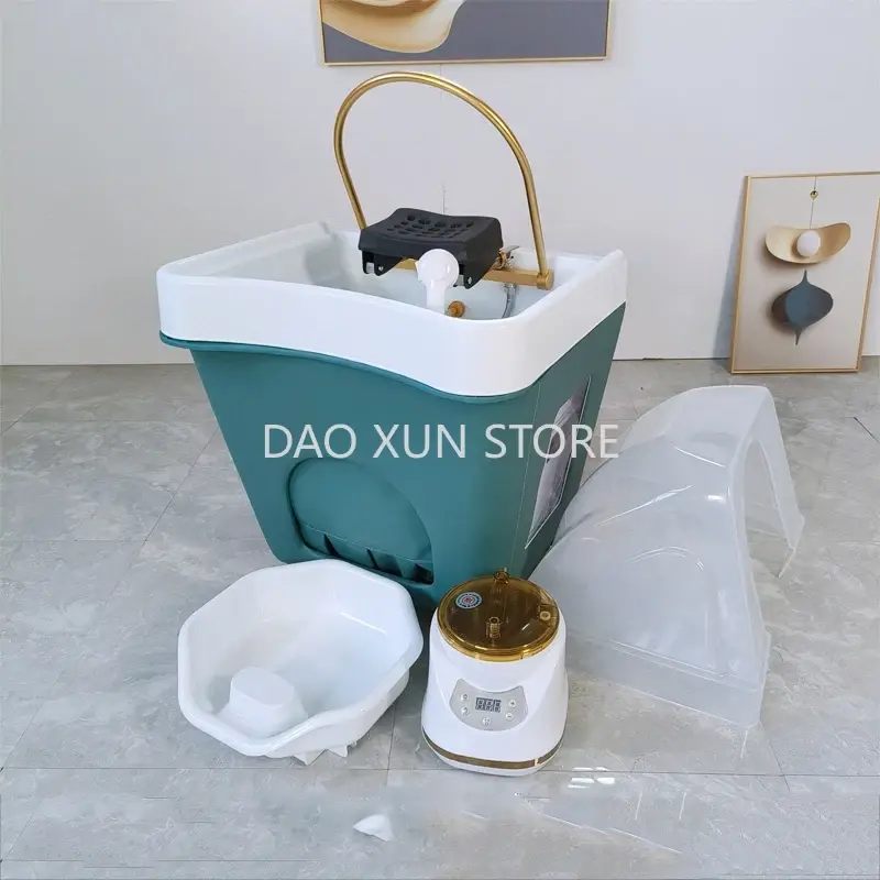 Wassertank Haar wasch bett tragbare Artefakt Begasung Dusch kopf Shampoo Stuhl Salon Silla Peluqueria Möbel mq50sc