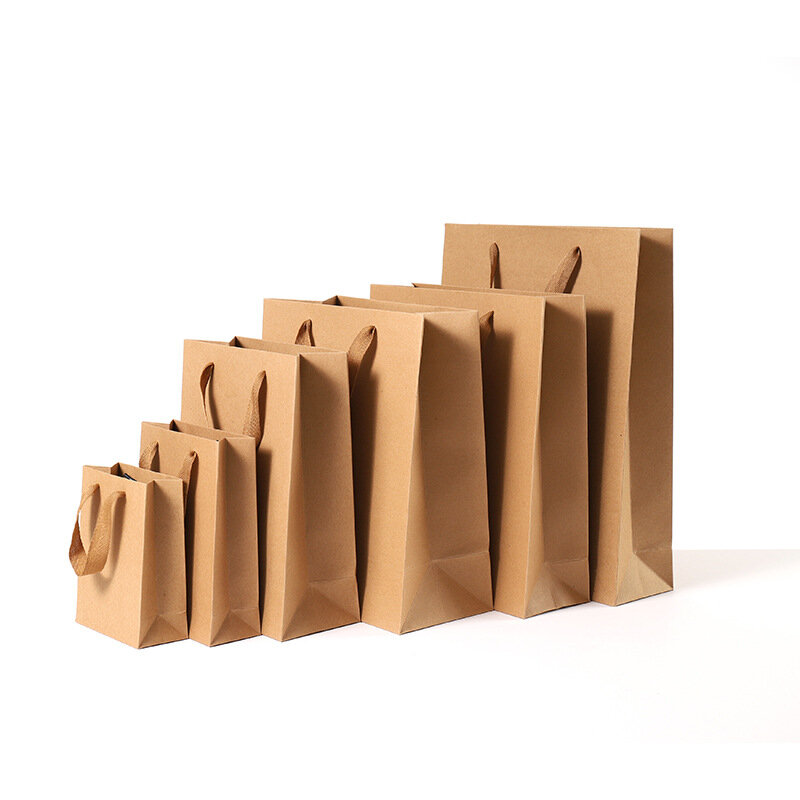 Kraft Paper Gift Bag Paper Package Birthday Festival Christmas Party Gift Bag Various Sizes 40x10x30cm