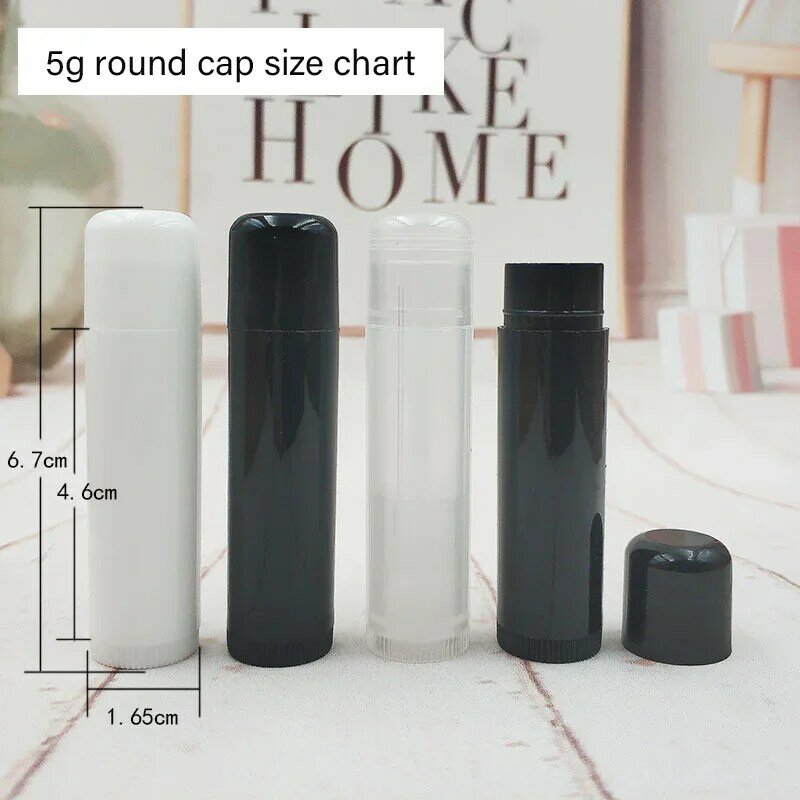 100pcs 5ml Diy Empty Plastic Lip Gloss Tubes with Lids Women's Cosmetics Containers Travelling Dispenser Tool Bottles