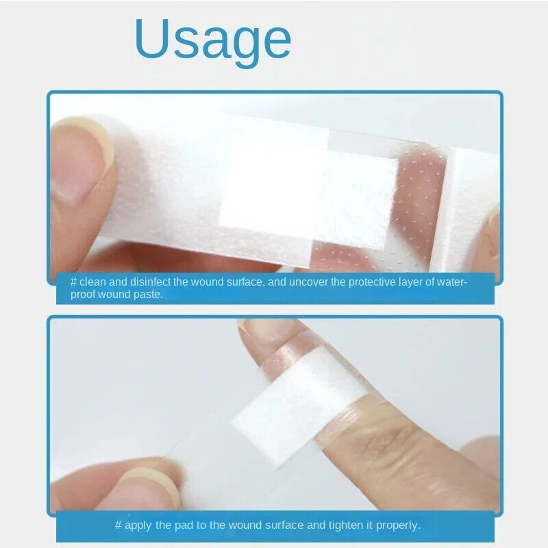 180pcs/box Transparent Waterproof Bandaids Travel Camping Outdoor Adhesive Wound Plaster Anti-Bacteria Band Aid Bandage