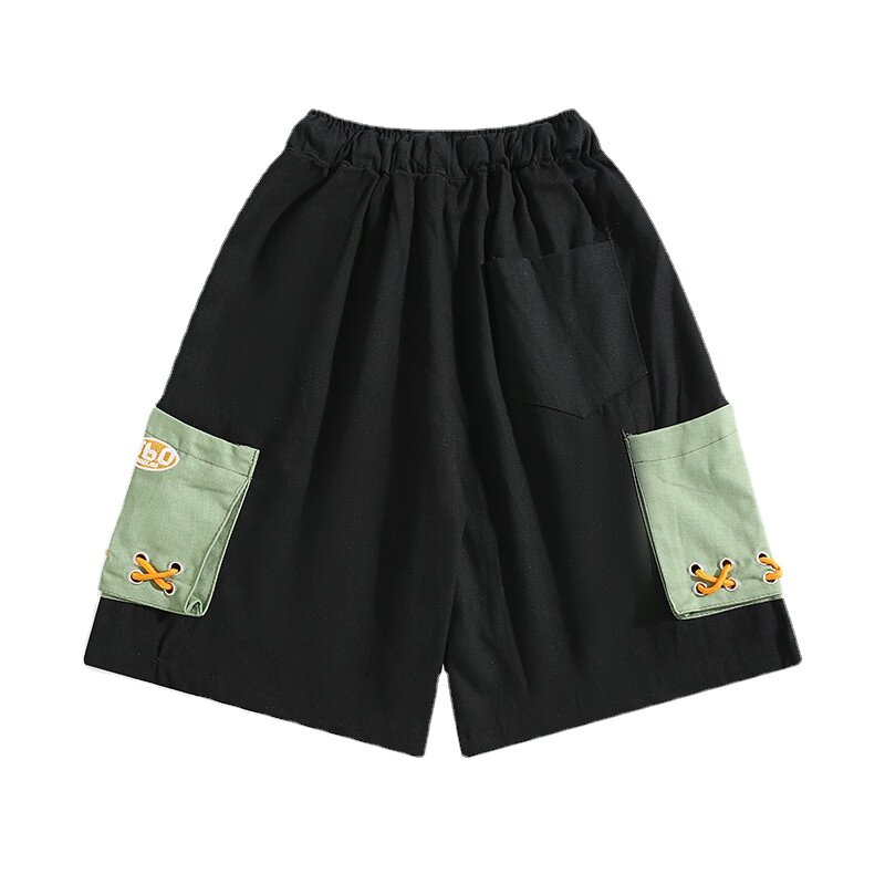 Шорты-карго E71 мужские хлопковые, Повседневные Дышащие штаны в стиле пэчворк, с несколькими карманами, лето 2024