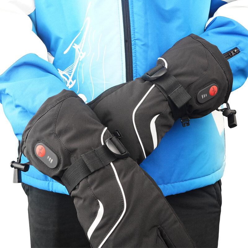 Retter Wärme Snowboard beheizte Handschuhe Motorrad Thermo handschuhe wiederauf ladbare Ski handschuhe wasserdichte Frauen Batterie handschuhe elektrisch
