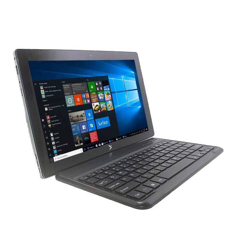 Tablet CPU 2024 11.6 inci, 2GB DDR3-RAM Windows 10 32GB eMMC ROM Z3736F Quad Core kamera ganda 1920x1080 Pixel