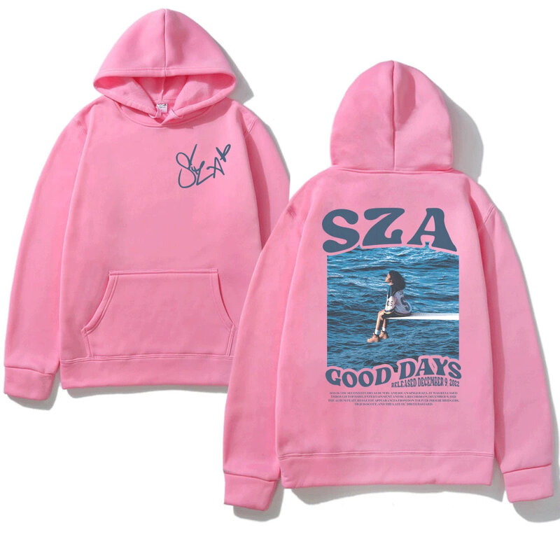 SZA-Sudadera con capucha para hombre y mujer, jersey de manga larga Simple, tendencia urbana, Harajuku, Hip Hop, Y2k