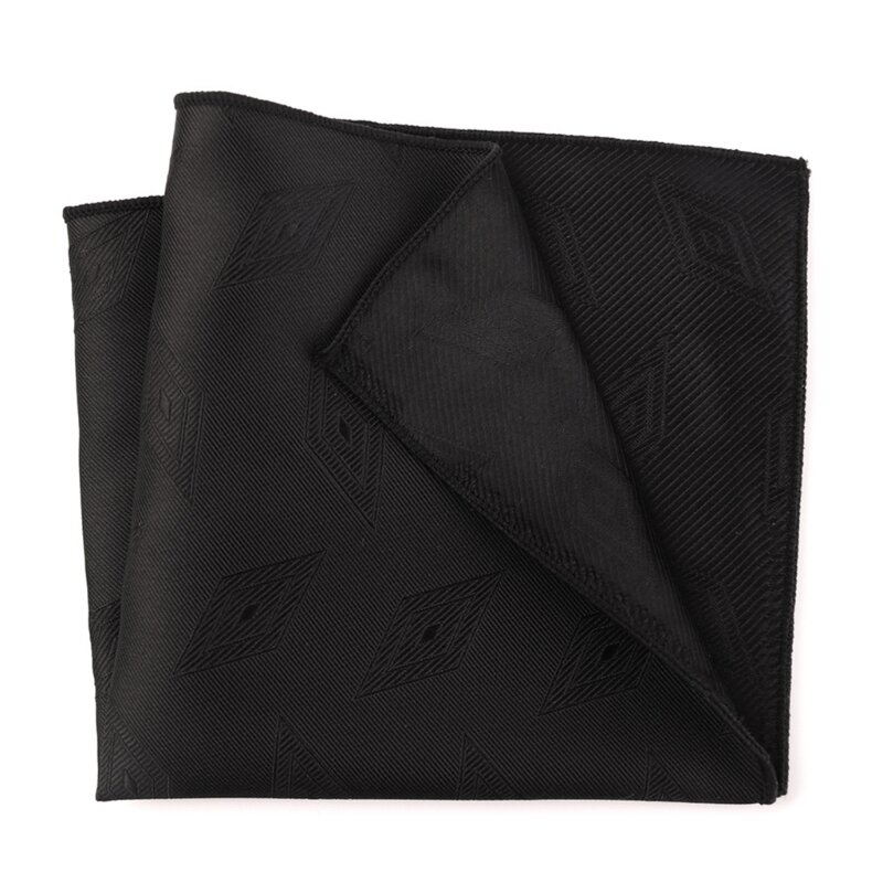 Business Hankie Male Handkerchiefs Polyester Dark Pattern Soft Washable Hankies Chest Towel Pocket Handkerchiefs