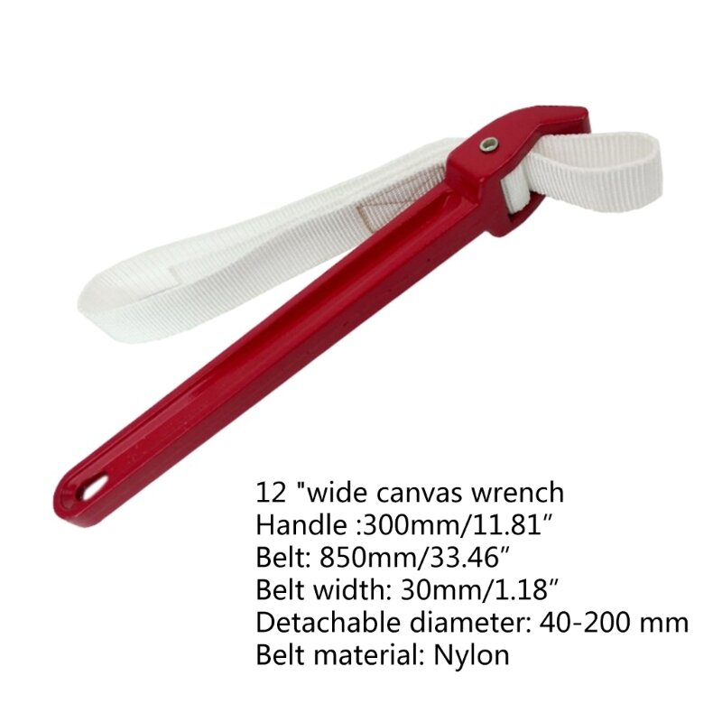 Нейлоновый поясной фильтр, ключ для ванной комнаты, регулируемый ремешок для гаечного ключа, нескользящие гаражные инструменты