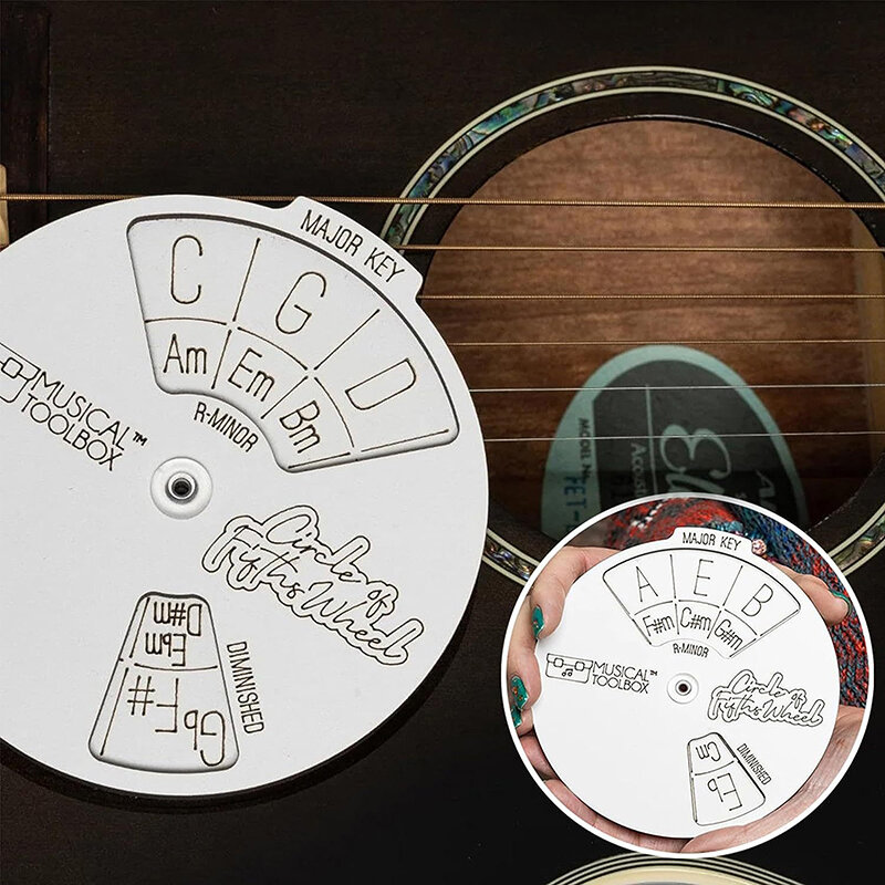 Lingkaran Fifths alat akor kayu roda lingkaran memperluas kemampuan bermain Anda untuk menulis dan eksplorasi musik harus dimiliki