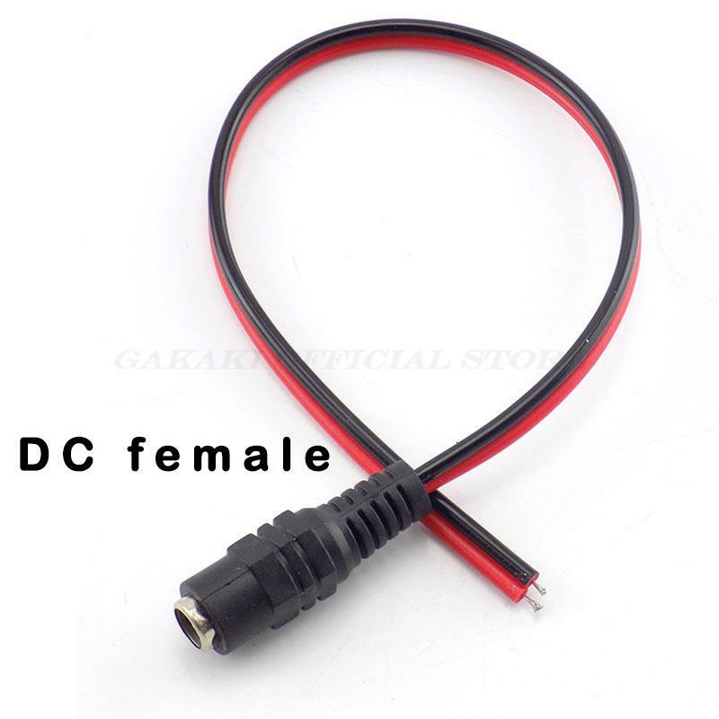 Male Female DC 12v Extension Cable Connectors Plug Power Cable cord wire for CCTV Cable Camera LED Strip Light Adaptor 2.1*5.5mm