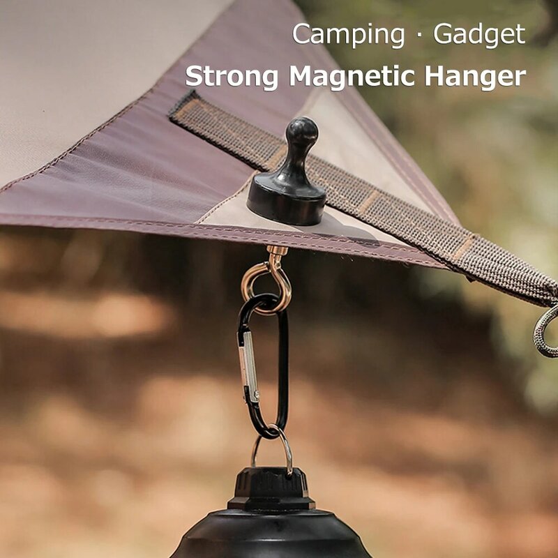5-20PCS forti ganci magnetici tenda da esterno multiuso gancio per luce da campeggio gancio per cuscinetti magnetici fibbia da alpinismo tipo D