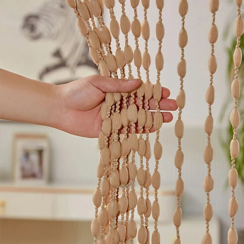 8 Styles 1×2m Beaded Tassel Door Panel Linear Fly Screen Light Transmission Room Window Curtains Decoration Accessory