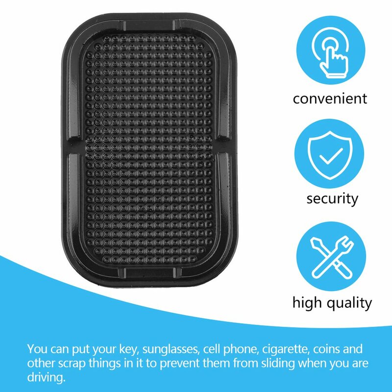 Car Dashboard Windshield Multifunctional Fancy Black Car Stylist Mat Anti Non Slip Gadget Phone GPS Holder