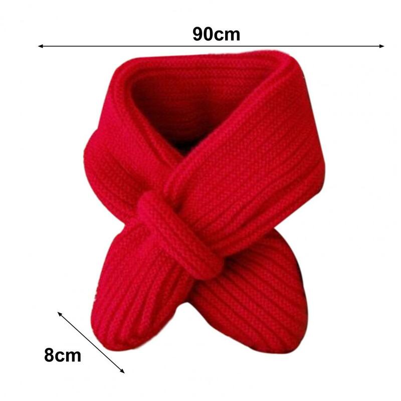 Sciarpa invernale per bambini lavorata a maglia spessa elastica morbida Unisex calda resistente al freddo protezione Anti-restringimento del collo fascia per il collo per bambini