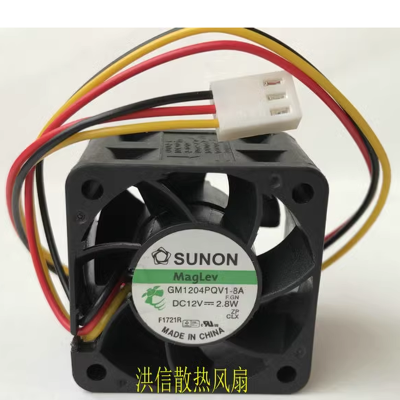Для Sunon GM1204PQV1-8A 12V 2,8 W 4CM 4028 3-линейный 1U 2U серверный вентилятор 9200rpm 14CFM