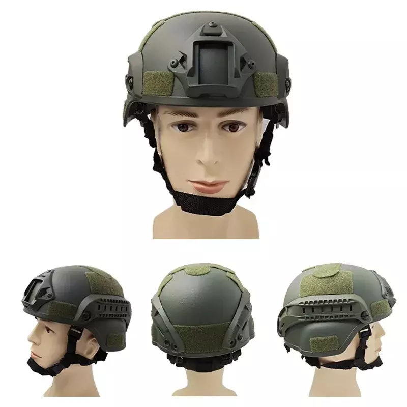 Helm militer cepat Mich 2000 Airsoft MH, helm taktis luar ruangan Painball CS SWAT, peralatan perlindungan berkendara