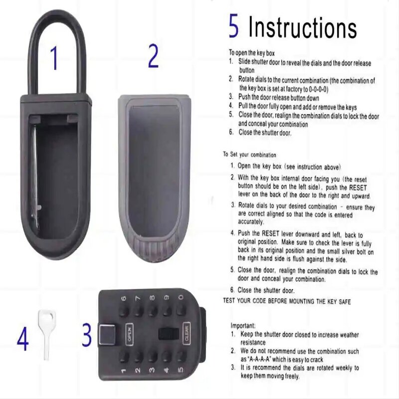 Портативный Сейф для ключей, настенный металлический ящик Safebox, наружный водонепроницаемый ящик для хранения BH002, противокражная цифровая кнопка, пароль Keysafe