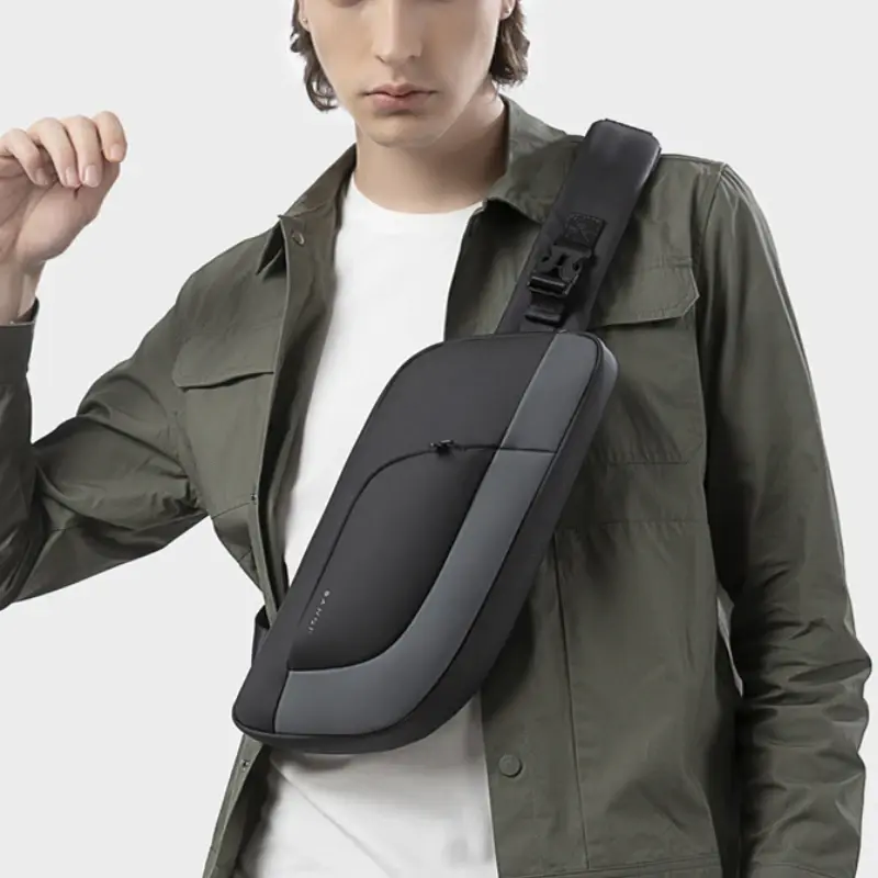 Chikage-Sac à bandoulière portable unisexe, sac à bandoulière design, sac de poitrine étanche, grande capacité, multifonction, haute qualité