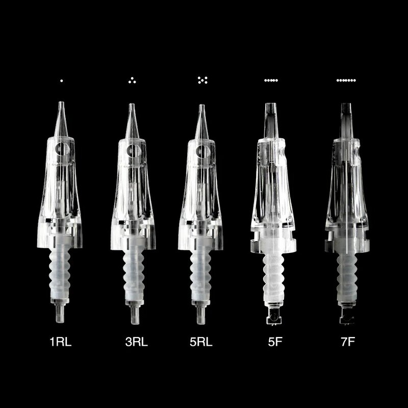 KZBOY Clip In Sterile Cartridge Needles with 0.30mm Diameter Microblading Blades for Permanent Makeup Machines