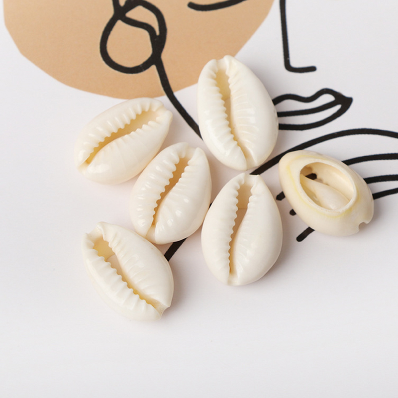 100 Stück Muschel perlen für die Herstellung von DIY-Materialien Handwerk Heim textilien Halskette Anhänger lose Schmuck herstellung