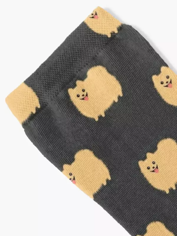 Pomerania-calcetines de dibujos animados para hombre y mujer, medias mullidas con diseño de perro, ideal para regalo de invierno