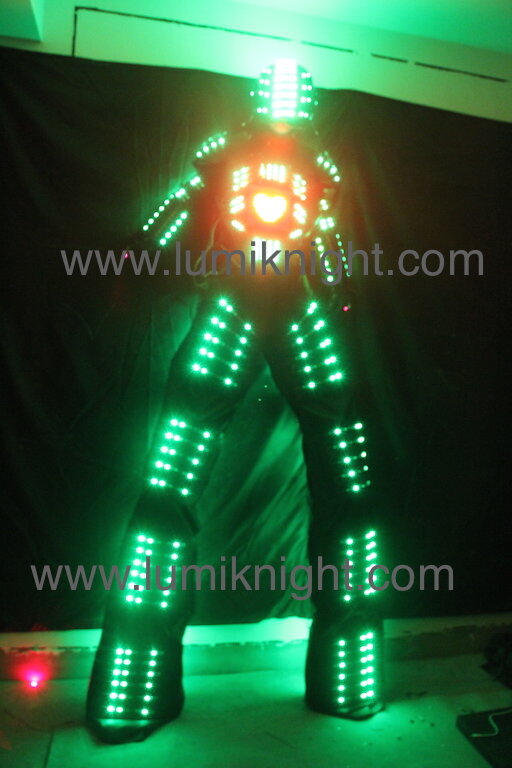 하이테크 디지털 LED 로봇 슈트, LED 의류 LED 로봇 의상 LED 의상