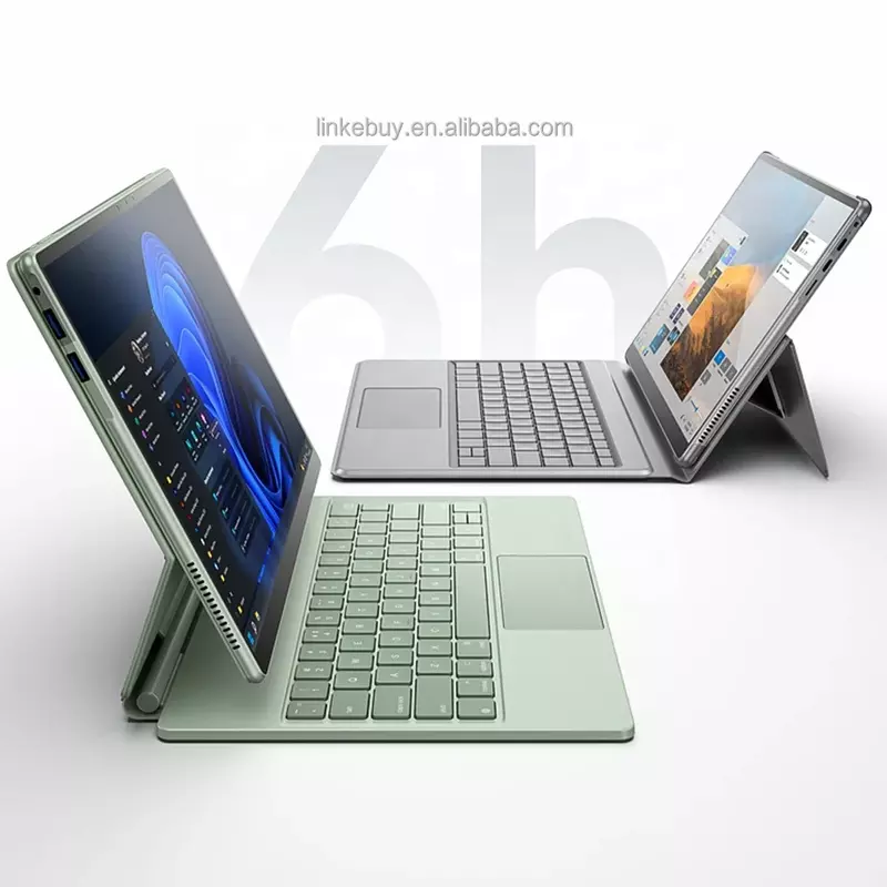 DERE T30 휴대용 2 in 1 터치 스크린 노트북, 16GB 램, 512GB 슬림 개인 및 가정용 노트북 컴퓨터, 도매
