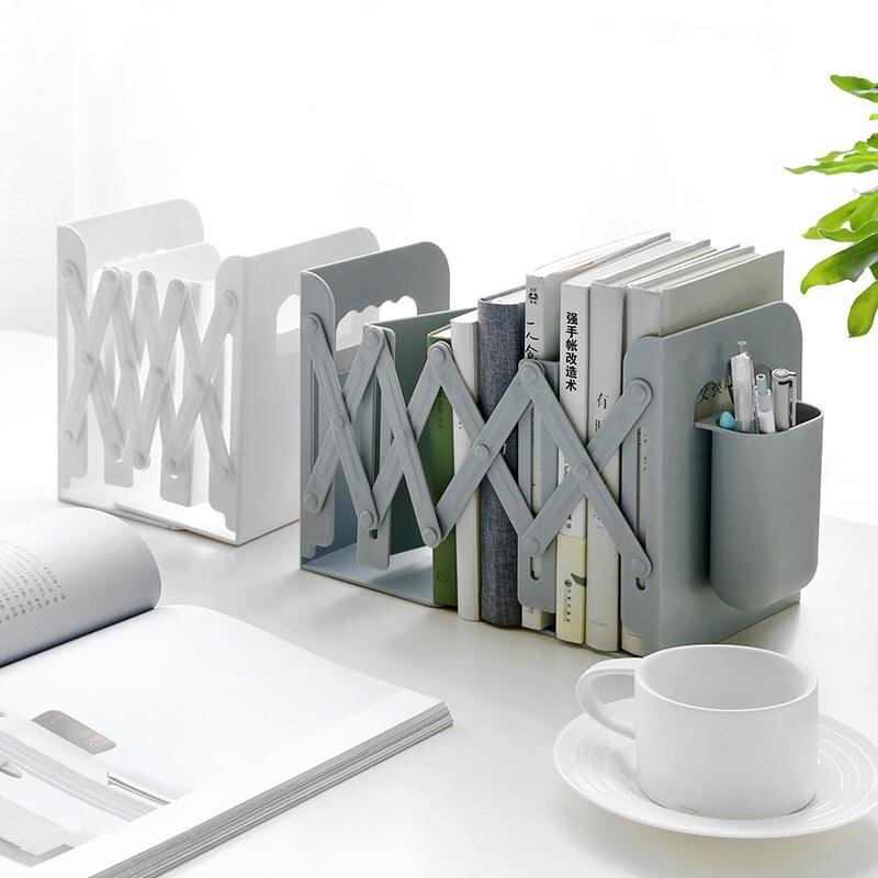 Estante multifuncional com Pen Holder, pasta, Storage Box, Racks de arquivo simples, Book Stand, Office Organizer, Desktop Rack