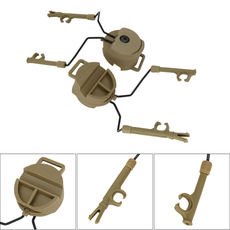 COMTAC-auriculares tácticos militares para casco, adaptador de OPS-CORE de arco para casco, soporte de auriculares, adaptador de riel de núcleo de acción rápida
