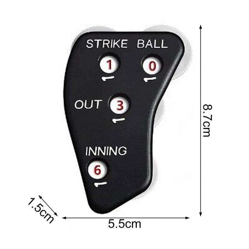 Referee Counter Reliable Plastic 4 Wheel Umpire Indicator Umpire Gear Press Strip Design Anti-slip Comfortable Grip Training