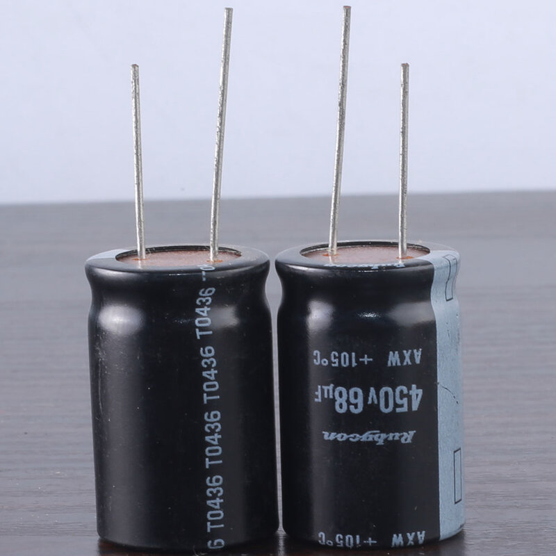 4 pces rubycon axw 68uf 450v 680mfd capacitor 105 18 18*30mm