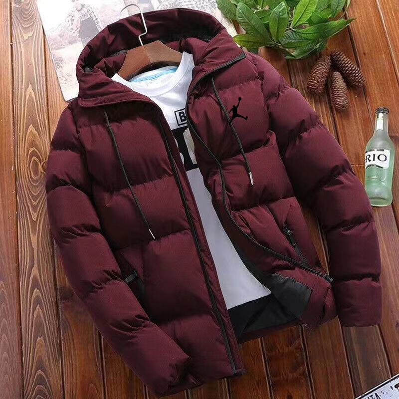 2024 Winter Men's Padded Jacket Middle-aged And Young Large Size Light And Thin Short Padded Jacket Warm Coat