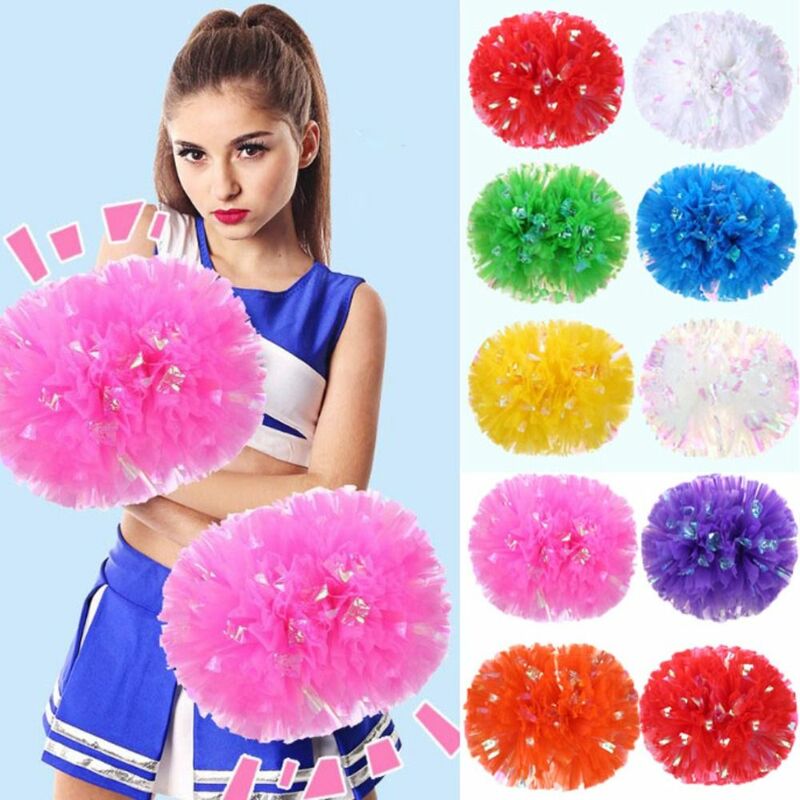 Pompons de jeu de pom-pom girl pratiques, 9 couleurs, 25cm, bon marché, fleur d'encouragement, ballon de sport, fournitures de match de sport