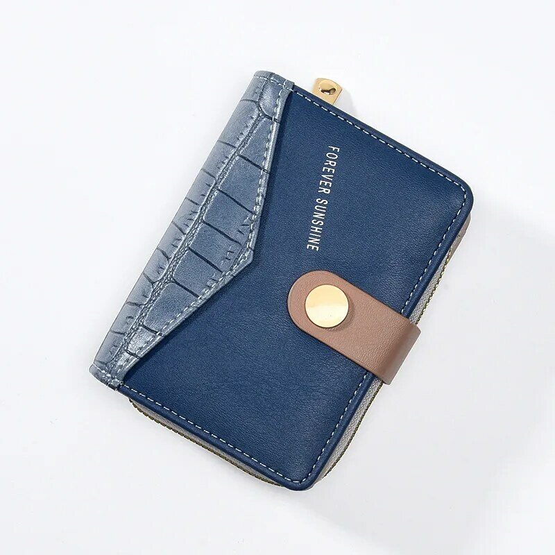 Coin Card Bag For Women Man Credit Cardholder Zipper Wallet Credit Business Card Holder Purses Pocket Case Square Money Clip