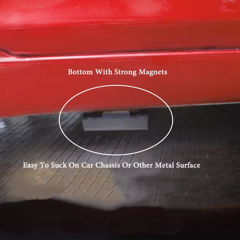 Magnetyczny pojemnik na klucze pojemnik na pudełko czarny sejf na zewnątrz samochodu z magnesem do domowego biura samochód ciężarowy Caravan Secret Box