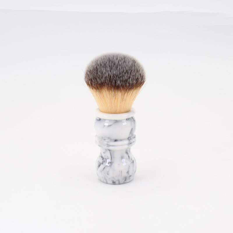 Yaqi oferta especial defeito 24mm masculino escova de barbear resina alça náilon barbeiro rosto limpeza ferramenta escova de barbear