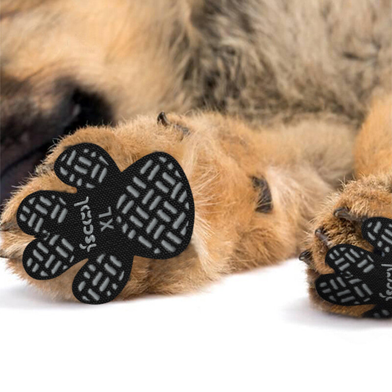 4-pakowe antypoślizgowe uchwyty dla psa poduszki trakcyjne psia łapa naklejki ochronne mocniejszym klejem do twardej podłogi lub urazów