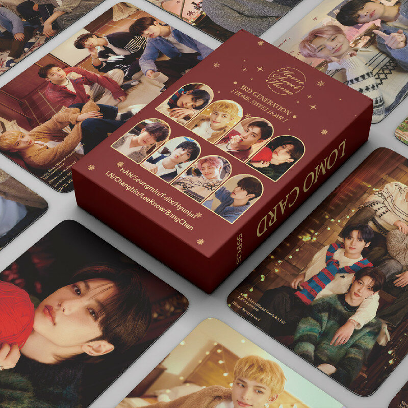 Kpop Stray Kids Season's Greetings Photocards, novo álbum de cartões Lomo, cartões postais para fãs, presentes, 55 peças por conjunto, 2023