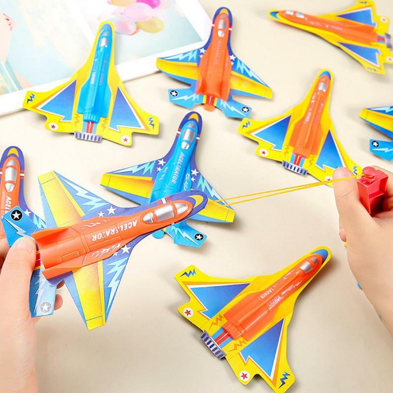 Juguetes de avión volador con mango de lanzamiento, regalos de cumpleaños para niños y niñas, juguetes deportivos al aire libre