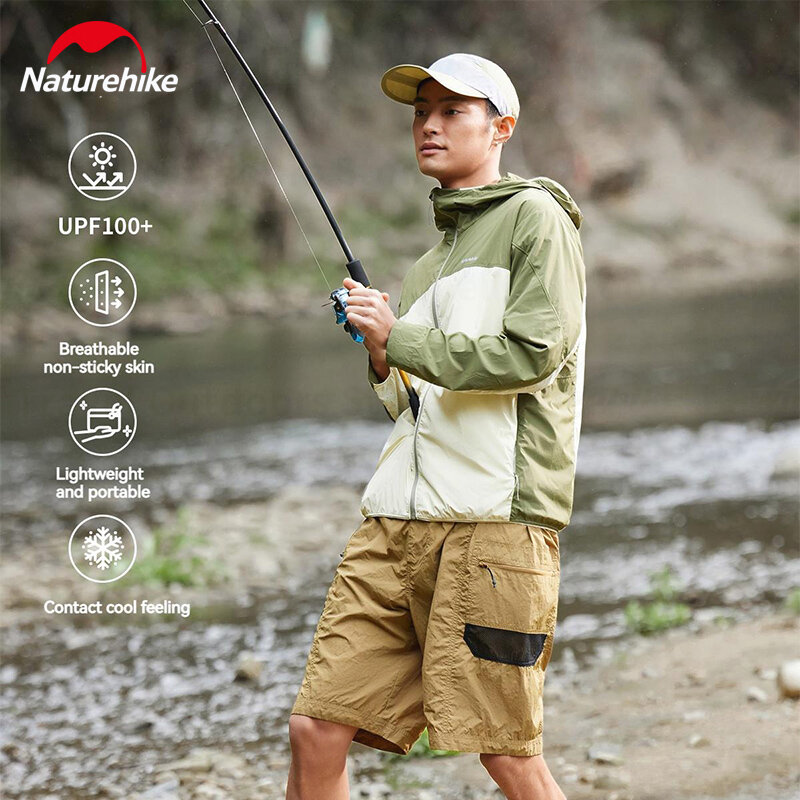 Куртка Naturehike для защиты от солнца для мужчин и женщин, быстросохнущая спортивная одежда с длинным рукавом для походов и рыбалки, дышащая, с рассеиванием тепла