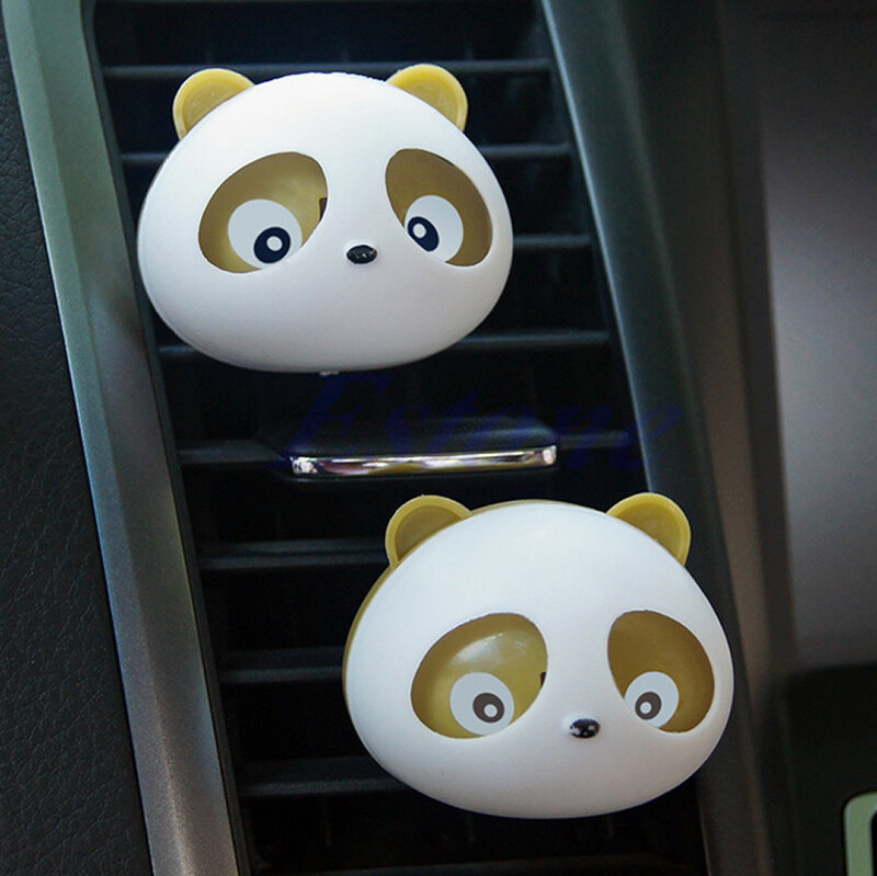 2x Auto-Armaturenbrett-Lufterfrischer Panda Parfüm-Diffusor HEISSER ARTIKEL für Auto Drop Shipping