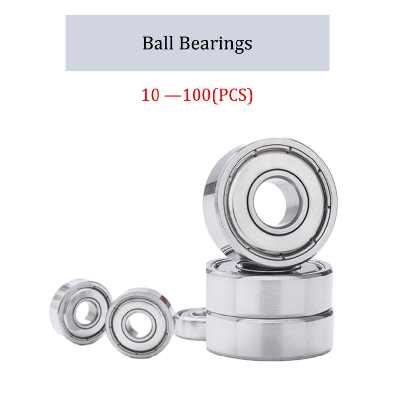 10-100PCS Precision Ball Bearings High Rotation High Temperature Resistant Low Noise Motor Skateboard Luggage Wheel Bearings